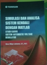 Image of Simulasi dan Analisis Sistem Kendali dengan mantab, Studi Kasus Sistem Automatic Voltage Regulator